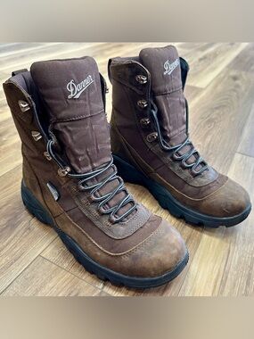 Danner Element 8” Waterproof Brown Leather Boots, 47130, Size 8